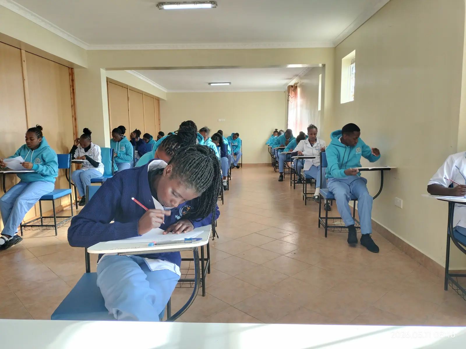 Student studying